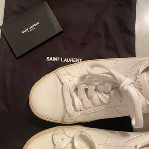 White Saint Laurent Sneakers Size 38